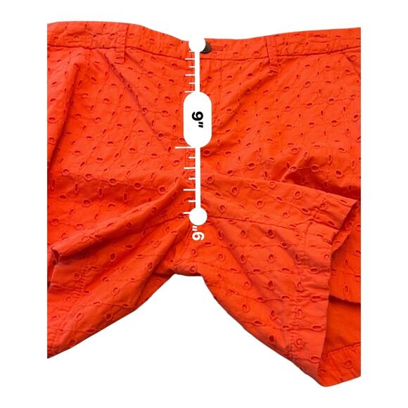 Old Navy Eighlhet Women’s Orange Chino Shorts Size 4 Casual Summer Cotton - Picture 6 of 8